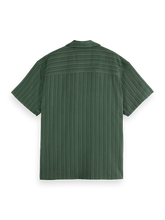 SCOTCH AND SODA Tonal-Striped Short-Sleeved Shirt - Gravity NYC